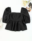 Adelina Square Neck Puff Sleeve Blouse