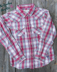 Ariat Girls Plaid Western Shirt