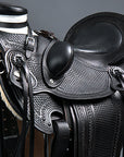 Western Horse Saddle American Leather Wade Ranch Roping Black Hilason