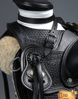 Western Horse Saddle American Leather Wade Ranch Roping Black Hilason