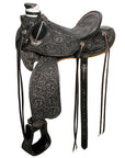 Hilason Western Horse Wade Saddle American Leather Ranch Roping Antique Black