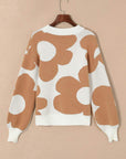 Floral Drop Shoulder Sweater
