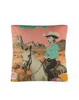 Baha Ranch Retro Pop Western Ride Cowgirl Pillow Case Made in America
