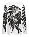 Baha Ranch Western Print Long Sleeve top