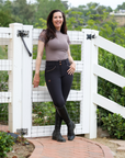 Evolution Full Seat Breeches - Black and Rose Gold