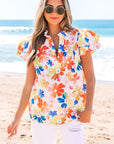 Chelsea Floral Bouquet Flutter Top