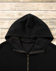 Kate Fleece Lined Half Zipper Kangaroo Pockets Loose Hoodie