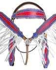 Hilason Western Horse Breast Collar Headstall Bridle American Leather Tan