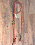 Hilltop Hermann Oak Leather Laced Cheeks Horse One Year Browband Headstall