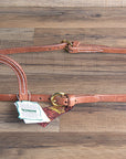 Hilason Hermann Oak Leather Chicago Screw One Ear Horse Headstall