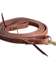 HILASON Hermann Oak Harness Leather Water Loop Tie Rein Brown 8Ft.