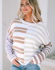Magnolia Stripe Slouchy Sweater