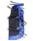 Hilason Western Leather Kids Junior Youth Pro Rodeo Bull Riding Chaps