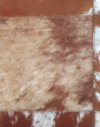 Hilason Cowhide Leather Hair-On Patchwork Cushion Pillow Cover