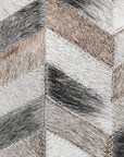 Hilason Cowhide Leather Hair-On Patchwork Cushion Pillow Cover