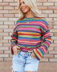 Luella Jacquard Geo Long Sleeve Top