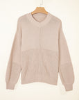 Delaney Texture Knitted Puff Sleeve Sweater
