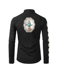 Turquoise Concho Men's Western Button Up