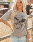 AMERICA FREE BIRD Vintage Mineral Washed Tee