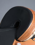 Hilason Western Horse Treeless Trail Saddle Genuine American Leather Tan