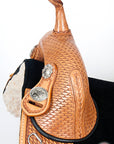 Hilason Western Horse Treeless Trail Barrel Saddle American Leather