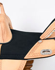 Hilason Western Horse Treeless Trail Saddle Genuine American Leather