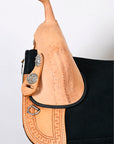 Hilason Western Horse Treeless Trail Saddle Genuine American Leather