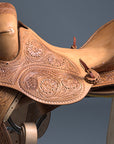 Hilason Classic Series Hand-Made Rodeo Bronc American Leather Saddle