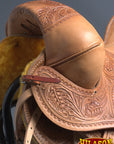 Hilason Classic Series Hand-Made Rodeo Bronc American Leather Saddle