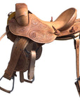 Hilason Classic Series Hand-Made Rodeo Bronc American Leather Saddle