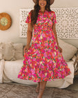 Lillie Floral Short Sleeve Maxi dress