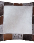 Pl508-F Cowhide Leather Hair-On Patchwork Cushion Pillow Cover