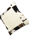Hilason Cowhide Leather Hair-On Patchwork Cushion Pillow Cover