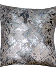 Hilason Cowhide Leather Hair-On Patchwork Cushion Pillow Cover