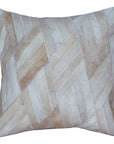Hilason Cowhide Leather Hair-On Patchwork Cushion Pillow Cover