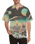 Baha Ranch Retro Pop Western Space Cowboy Camp Shirt