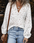 Paige Eyelet Embroidered Puff Sleeve Blouse