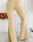 Gabriela Raw Edge Mid Waist Flared Jeans