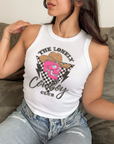 Lonely Cowboy Cropped Tank