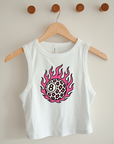 Leopard 8 Ball Cropped Tank