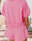 Pink Pearl Bow Set