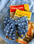 The Denim Daisy Bow Clip