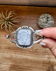 Cuff Bracelet- White Buffalo and Sterling silver