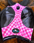 Checks Out (Pink/Pink) Fly Mask