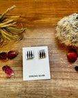 Finish Sterling silver stud earrings