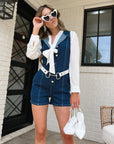 The Giada Denim Romper