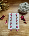Pink Opal Dangle Earrings