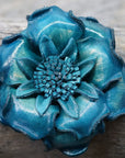 Hand Painted Leather Flowers - Gardenias