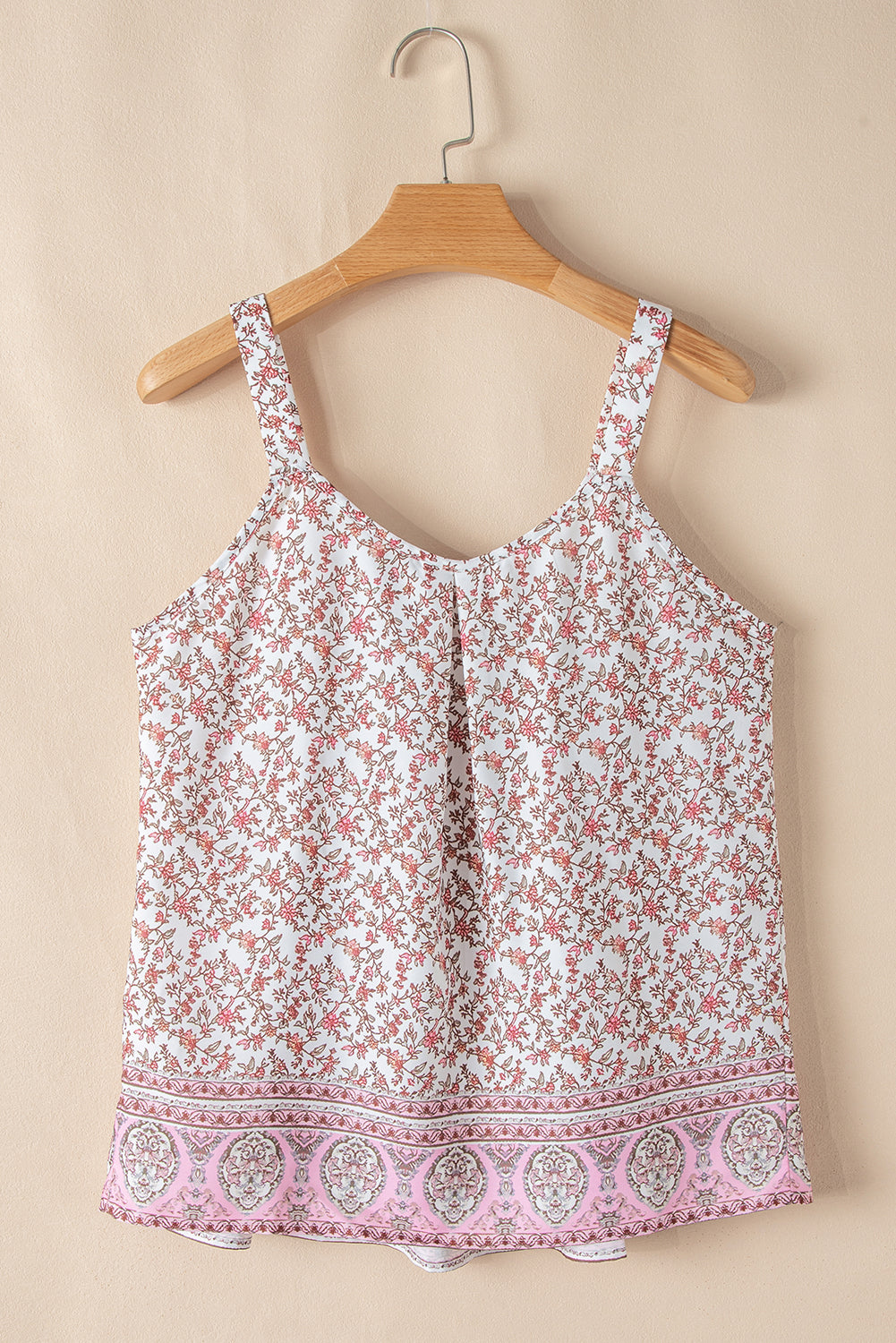 Taytum Bohemian Floral Pleated Tank