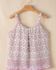 Taytum Bohemian Floral Pleated Tank